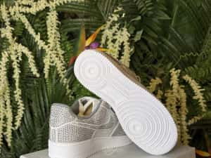 Nike Air Force 1 White Iced Out — miniatura 7