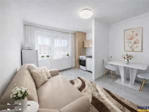 Garsoniera practica,Central: vis-a-vis de Universitatea Transilvania,B