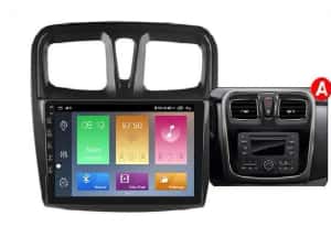 Navigatie Android 14 RENAULT DACIA LOGAN 2 1/8 Gb Waze CarPlay +CAMERA — miniatura 2