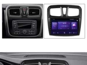 Navigatie Android 14 RENAULT DACIA LOGAN 2 1/8 Gb Waze CarPlay +CAMERA — miniatura 4