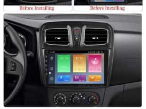 Navigatie Android 14 RENAULT DACIA LOGAN 2 1/8 Gb Waze CarPlay +CAMERA — miniatura 6