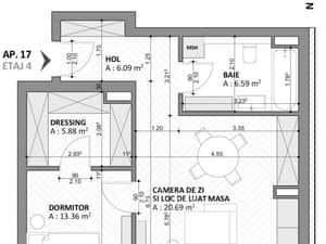 0% ! Apartament Central 58 mp - Bloc nou 2025 — miniatura 4