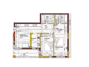 Apartament 3 camere, 80 mp, semifinisat, parcare zona str Somesului — miniatura 3
