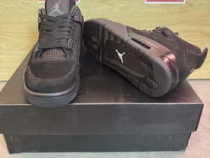 Air Jordan 4 Retro Black Cat 2020 Sneakers — miniatura 10