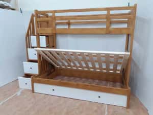 TRANSPORT GRATUIT.Pat etajat din lemn masiv cod 3516 — miniatura 5