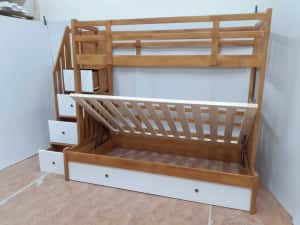 TRANSPORT GRATUIT.Pat etajat din lemn masiv cod 3516 — miniatura 8