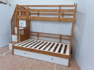 TRANSPORT GRATUIT.Pat etajat din lemn masiv cod 3516 — miniatura 10