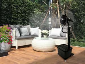 Ventilator Mare Pulverizare Vapori Apa Teresa Exterior Interior 230W Diametru 71cm Rezervor 41L + LIVRARE GRATUITA TM — miniatura 2