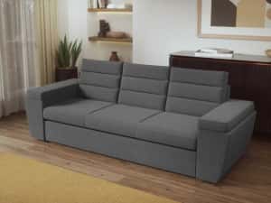 Canapea Extensibila Spark Gri Inchis - Transport Gratuit — miniatura 6
