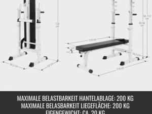 Pachet complet fitness , bancă de piept, set de bare + discuri 100kg — miniatura 6