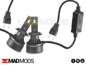Set 2 Becuri Led H1 H3 H4 H7 H8 H9 H11 HB3 HB4 180W 6000k Canbus — miniatura 2