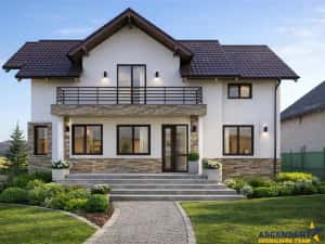 Casa eleganta pe 2 nivele, la 15 minute de Brasov, DJ 112A — miniatura 1