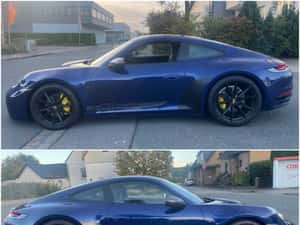 Porsche 911 Carrera T Coupe in special paint "Gypsy Blue Metallic" — miniatura 6