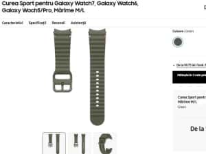 Curea SmartWatch originala Samsung Galaxy Watch7 Ridge Sport Band 20mm, M/L, NOUA pt Watch 3, 4, 5, 6, 7, FE — miniatura 5