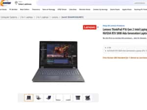 Lenovo P16 Gen2 OLED i9-13950HX 128GB Ram Nvidia RTX 5000 4TB 13.500$! — miniatura 6