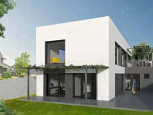 Vilă nouă design mediteranean, proiect deosebit și panoramă- 285.000 E