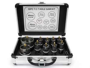 Set coroane de gaurit titan TCT – 10 PIESE PROFESIONALE!