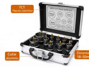 Set coroane de gaurit titan TCT – 10 PIESE PROFESIONALE! — miniatura 7