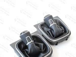 Schimbator viteze piele VW Golf 5, Golf 6, Jetta, Eos, Scirocco — miniatura 2