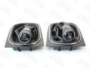 Schimbator viteze piele VW Golf 5, Golf 6, Jetta, Eos, Scirocco — miniatura 5