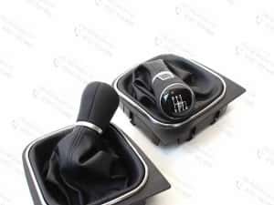 Schimbator viteze piele VW Golf 5, Golf 6, Jetta, Eos, Scirocco — miniatura 6
