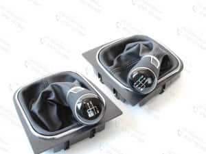 Schimbator viteze piele VW Golf 5, Golf 6, Jetta, Eos, Scirocco — miniatura 7