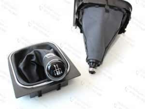 Schimbator viteze piele VW Golf 5, Golf 6, Jetta, Eos, Scirocco — miniatura 8