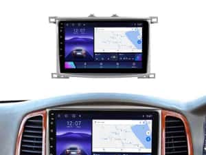 Navigatie Android 14 Toyota Land Cruiser 2002-2007 1/8 Gb Waze CarPlay — miniatura 4