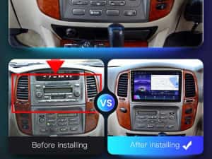 Navigatie Android 14 Toyota Land Cruiser 2002-2007 1/8 Gb Waze CarPlay — miniatura 5