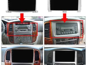 Navigatie Android 14 Toyota Land Cruiser 2002-2007 1/8 Gb Waze CarPlay — miniatura 7