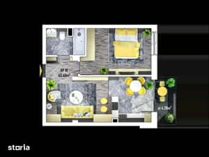 Apartament 2 camere — miniatura 4