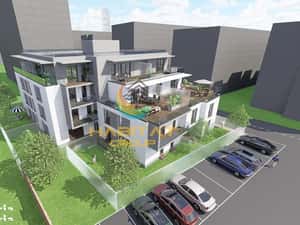 Pallady 4 camere 90 mp + terasa 51 mp in bloc tip Boutique
