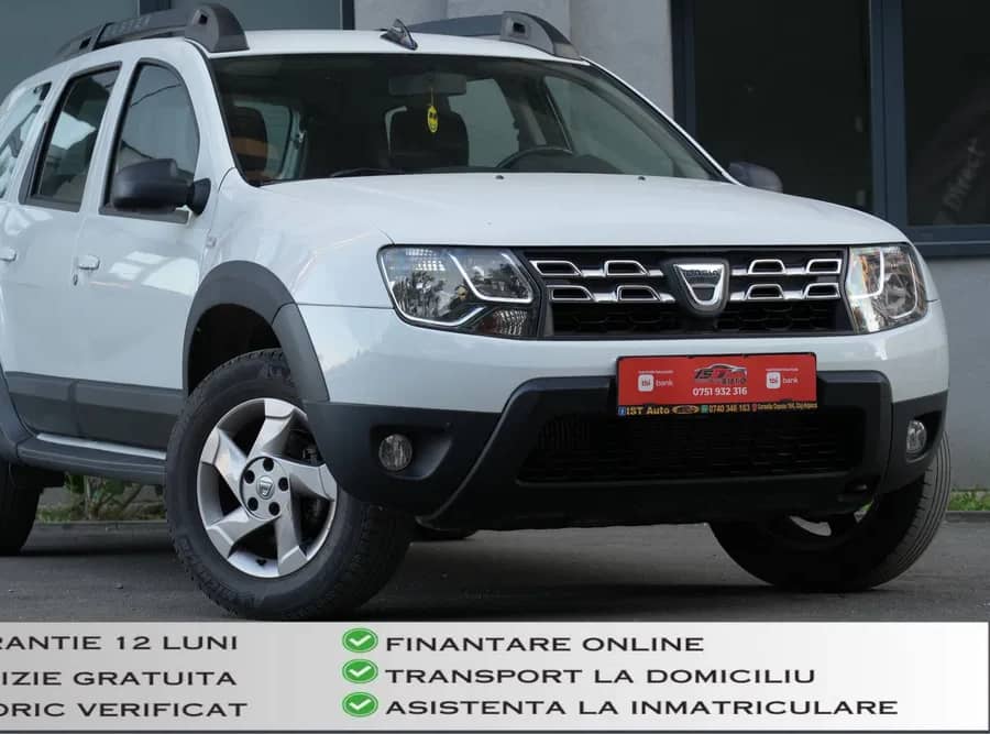Dacia Duster 2015 1.5Diesel 105cp Euro 5 4x4 • 12Luni Garantie Motor cutie • Rate Tbi/UniCredit/BtCredit • Transport gratuit la domiciliu — fotografie 1 din 10