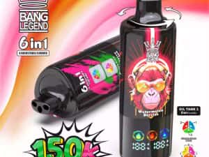 (Ofera 2 Vape-uri) Bang Legend 150.000 puffs, 6 in 1 — miniatura 2