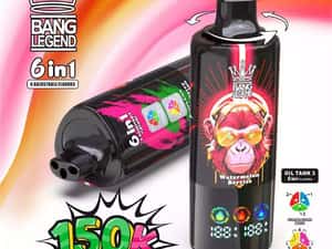 (Ofera 2 Vape-uri) Bang Legend 150.000 puffs, 6 in 1 — miniatura 3