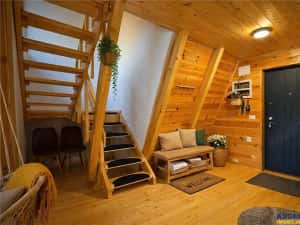 Eleganta,echipata casa A Frame,1.200 mp teren,deschidere Piatra Craiului,Moieciu, Brasov — miniatura 10