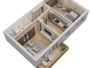 Meriti mai mult! 2 Camere 73.59 mp utili, Locatie Premium zona Coresi — miniatura 6