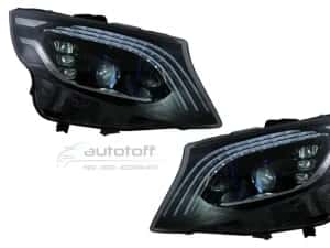 Faruri Full LED compatibil cu Mercedes Vito / V-Class W447 (2016-2020) Negru — miniatura 3