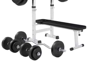 *Banca Reglabila pentru Piept, Suport + SET GREUTĂȚI 100 KG 30/31 MM — miniatura 2