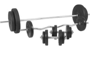 *Banca Reglabila pentru Piept, Suport + SET GREUTĂȚI 100 KG 30/31 MM — miniatura 5