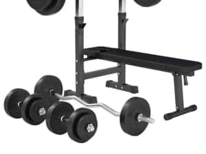 *Banca Reglabila pentru Piept, Suport + SET GREUTĂȚI 100 KG 30/31 MM — miniatura 6