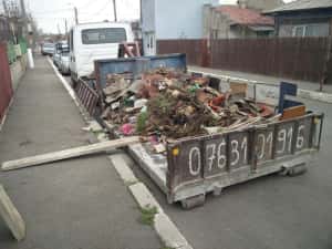 Transport moloz, saci, gunoi, mobila, skip, container, deșeuri, gunoi