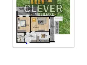 Apartament 2 camere cu Gradina 104mp zona Pallady, Ikea — miniatura 4