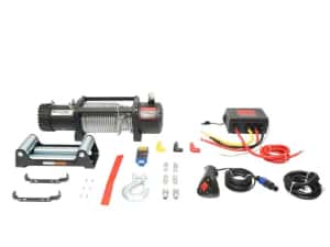 Troliu electric cu telecomanda 12V, 6.5c, (13500lbs) cablu otel 9x24m — miniatura 5