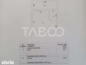 Studio de vanzare 36 mp util + terasa 13 mp finalizata 01 octombrie — miniatura 6