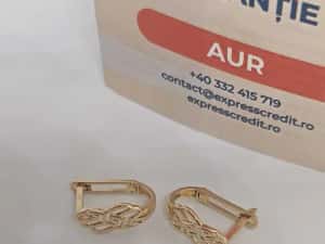 Cercei Aur 14K 2.80g (Ag4 Dacia B.52266.1) Garantie 2 ani — miniatura 9