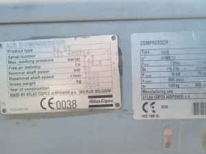 compresor aer cu surub 55 kw rezervor butelie aer comprimat — miniatura 3