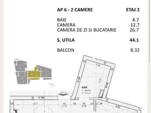 Apartament 2 camere de vanzare in Centru, Cluj Napoca — miniatura 3