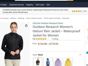 Geaca de munte dama Outdoor Reserch Goretex,mărime M — miniatura 8