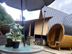 Cabana A Frame cu Sauna Piscina Si Jacuzzi in jud Cluj — miniatura 10